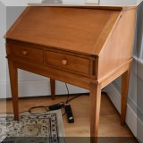 F18. Ethan Allen slant front desk. 39&rdquoh x 34”w x 22”d 